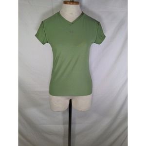 Under Armour Compression Workout Tshirt Women's Size L Green